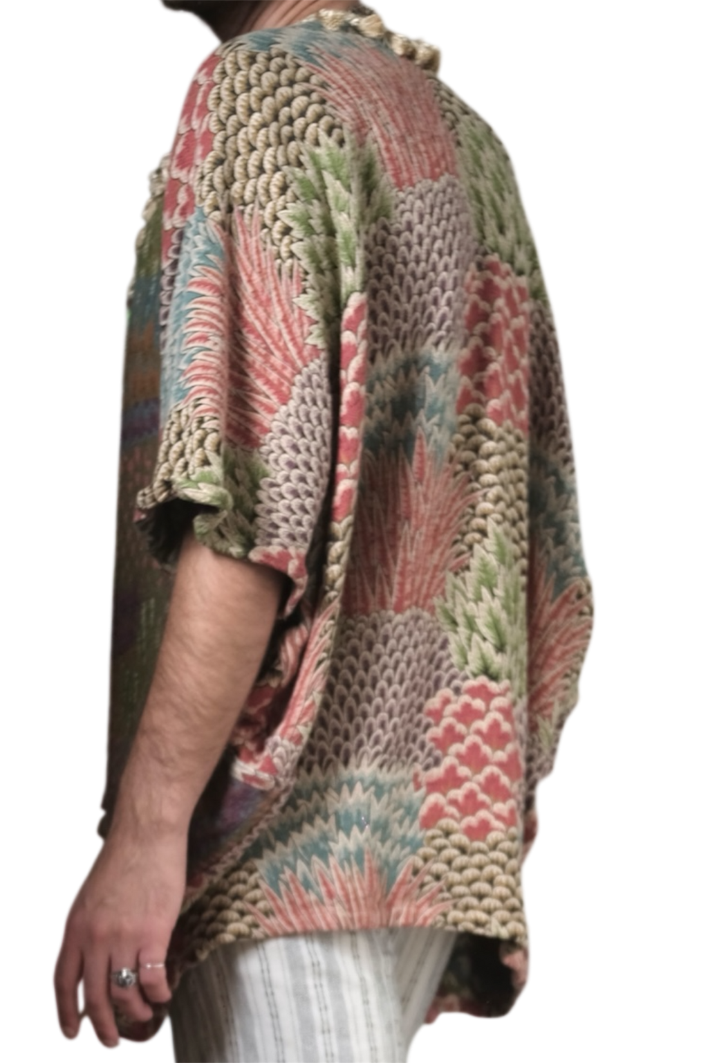 Woven Tasseled Short Aba